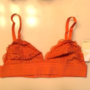 LIVELY The Long-Lined Lace Bralette NWT Terracotta Medium